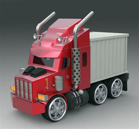 玩具货车|三维|机械/交通|qingshang2004 - 原创作品 - 站酷 (ZCOOL)