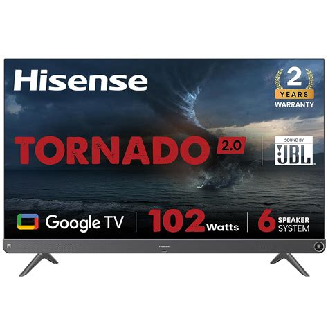 Hisense 126 cm (50 inches) Tornado 2.0 Series 4K Ultra HD Smart LED ...