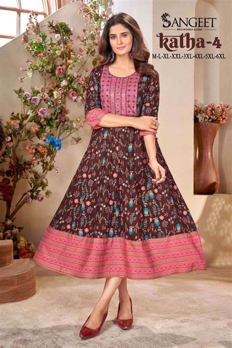 SANGEET KATHA RAYON FANCY SEQUENCE WORK MIDI GOWNS AT BEST ONLINE RATE ...