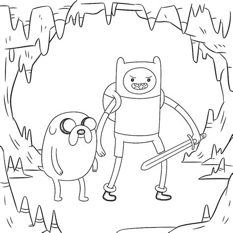 Coloriage Dessiner Adventure Time 5 - Dessin gratuit à imprimer