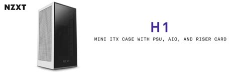 Buy Shop NZXT H1 Cabinet With PSU, AIO, And Riser Card - White at Low ...