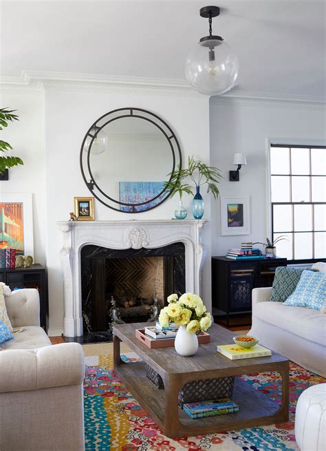 10 Tips for Hanging a Mirror Over the Fireplace
