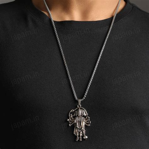 Silver Plated Panchmukhi Hanuman Ji Necklace – Japam