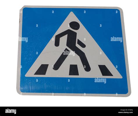 Blue square pedestrian crossing sign hi-res stock photography and ...