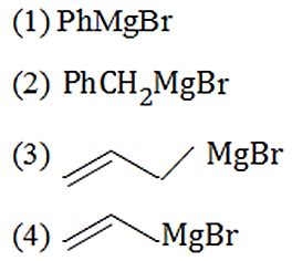Reactivity of HCHO with the following Grignard reagent in the ...