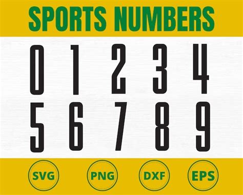 Sport Numbers Svg Jersey Numbers Svg Football Numbers Svg - Etsy India