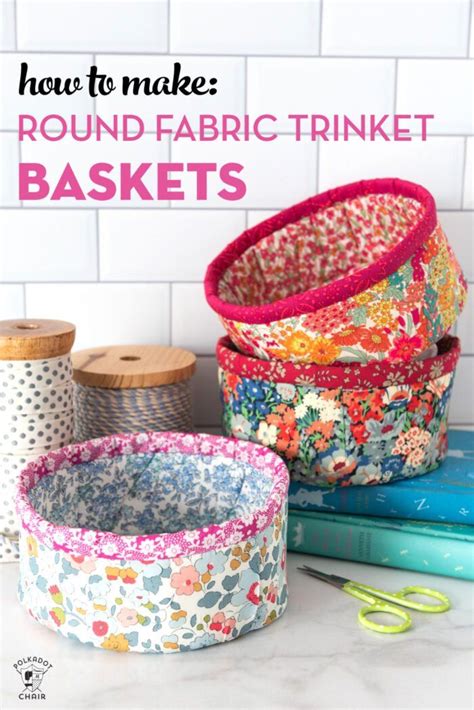 Image result for Round Fabric Baskets Tutorial