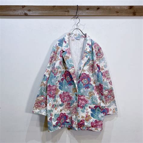 flower printed cotton jacket | LEMON