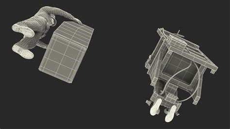 3D Prisoner on Electric Chair and Officer model | 3D Molier International