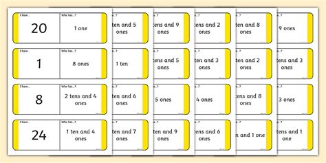 Place Value Loop Cards to 30