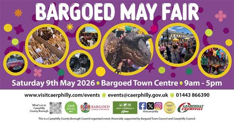 Bargoed May Fair 2026, Bargoed town centre, CF81 8QT, Blackwood, 9 May ...