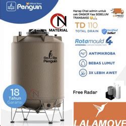 Promo Penguin TD-110 1000 Liter Toren Tandon Tangki Air Total Drain ...