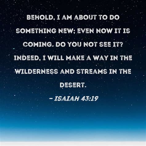 Isaiah 43 19 Life Application