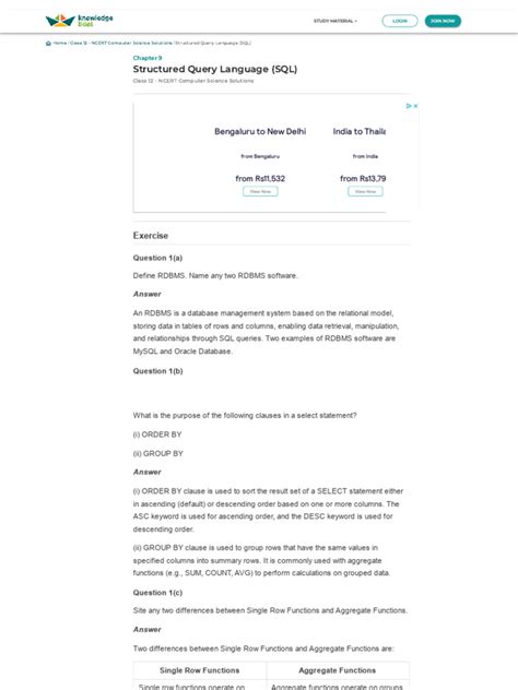 Class 12 SQL by Tech Queen/Full Lecture 的图像结果