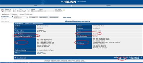 Track Your Degree Progress With Degree Works | Blinn College