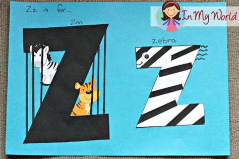 Preschool Letter Z   In My World