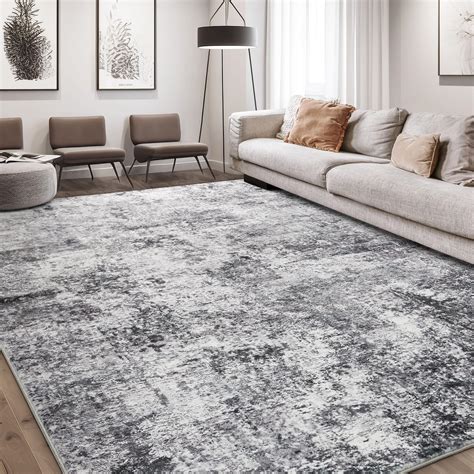 Area Rug Living Room Rugs - 9x12 Large Soft Indoor Neutral Modern ...