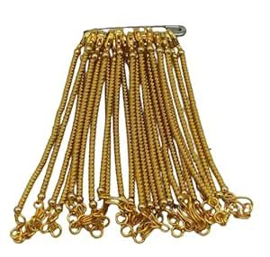 JOHNDAS Necklace Making Metal Doris Connecting Chains with End Locks ...