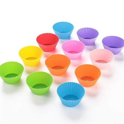 Kuber Industries Silicon Small Cup cake mould Set of 72|Reusable Muffi ...