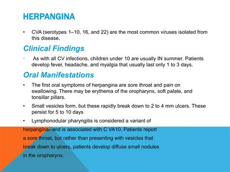 viral infections of the oral cavity | PPTX