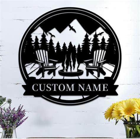 Amazon.com: Custom Camping Metal Signs, Personalized Family Name Sign ...