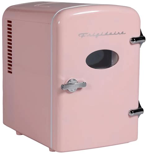 6-Can Retro Mini Fridge Cooler - Pink Pink-EFMIS229-PINK | Frigidaire