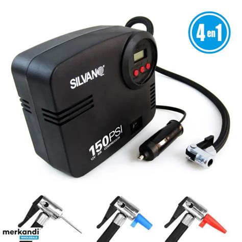 12V Portable Air Compressor - 150 PSI Portable Digital Tire Inflator ...