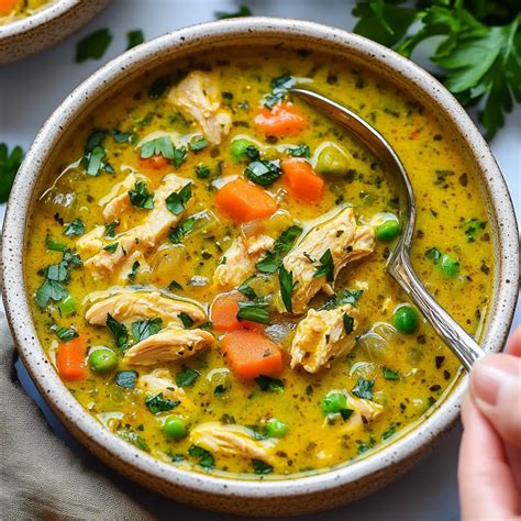 Hearty Turmeric Chicken Soup for Cozy Nights - HeavenlyRecipe