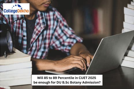 Will 85 to 89 Percentile in CUET 2025 be enough for DU B.Sc Botany ...