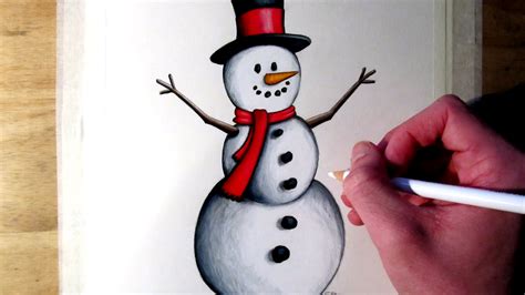 Easy Snowman Drawing at GetDrawings | Free download