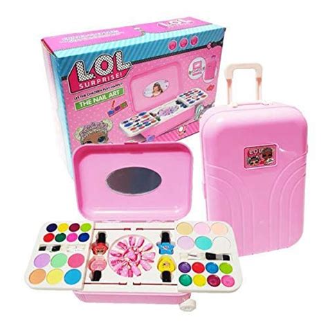 Portable 2 in 1 Nail Art kit & Beauty Make up Pallette Trolley | LO901 ...