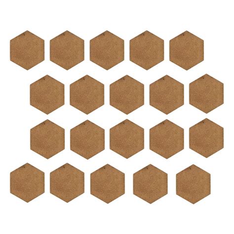 COG 6IN Hexagon Shape MDF Coaster - Hexagon Shape Coasters Plain Wood ...