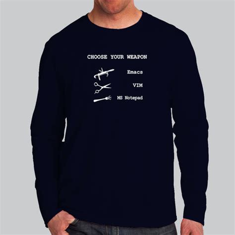 Emacs Vs VIM Vs Notepad Editors Shirt - TEEZ.in