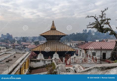 Hindu Temple Complex Pashupatinath in Kathmandu, Nepal. Stock Photo ...