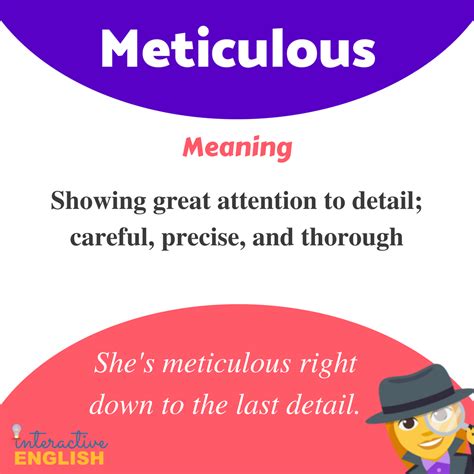 Meticulous Definition