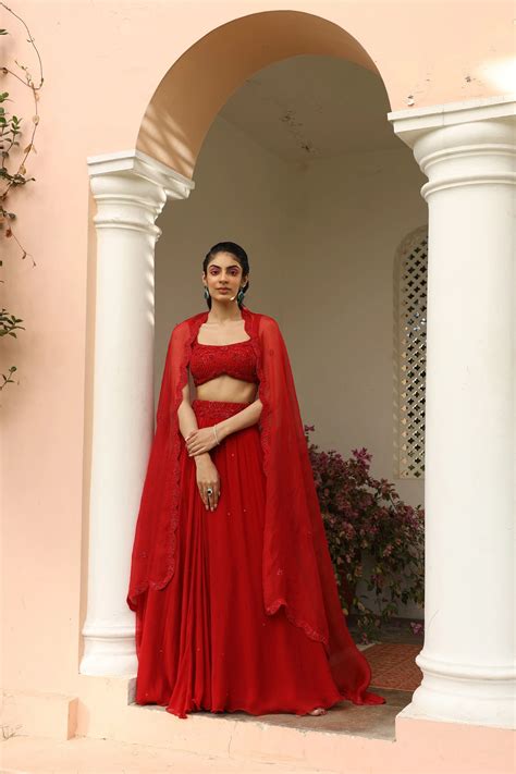 Lehenga & Blouse with Dupatta – Saisha