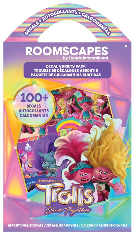 Trolls Band Together Decal Variety Pack 100 Pack Decal Variety ...