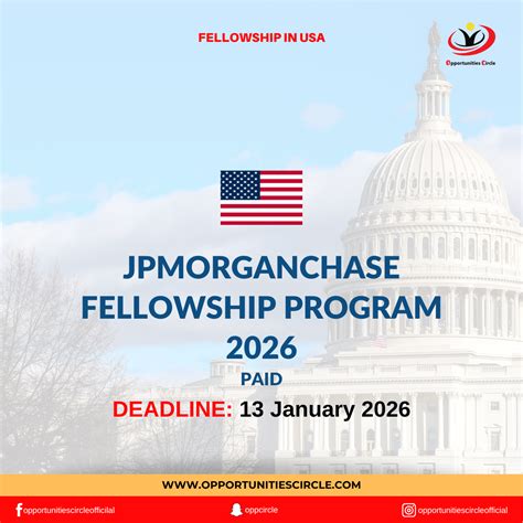 JPMorganChase Fellowship Program 2026 - Opportunities Circle