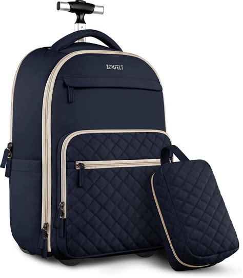 Amazon.com: MATEIN Rolling Backpack for Women, 17 Inch Travel Laptop ...