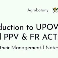 UPOV And PPV & FR ACT: Origian and History of Plant Variety Protection ...
