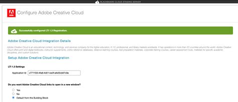 Integrate Adobe Creative Cloud with Blackboard Learn