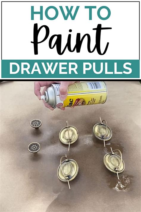 How to Spray Paint Drawer Pulls
