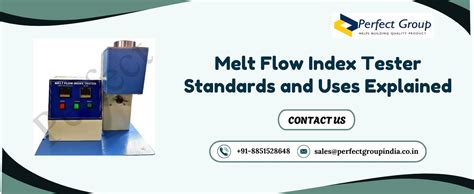 Melt Flow Index Tester Standards and Uses Explained