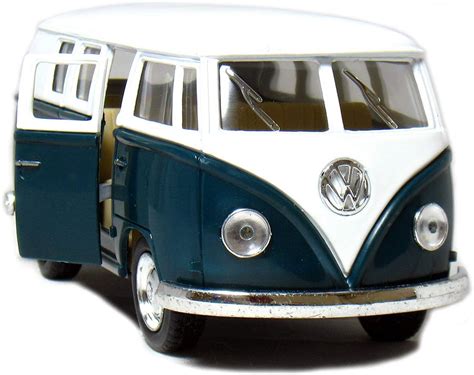 Buy 5" Die-cast 1962 VW Classic Bus 1/32 Scale (Green), Pull Bac Online ...