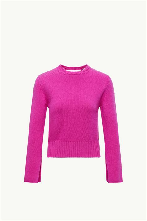 Pink Wool & Cashmere Jumper - Sweaters & Cardigans for Women | Moncler GB