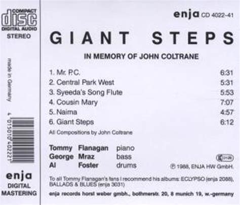 Tommy Flanagan (Jazz): Giant Steps (CD) - jpc.de