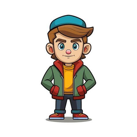 Beautiful professional cartoon character design vector illustration ...
