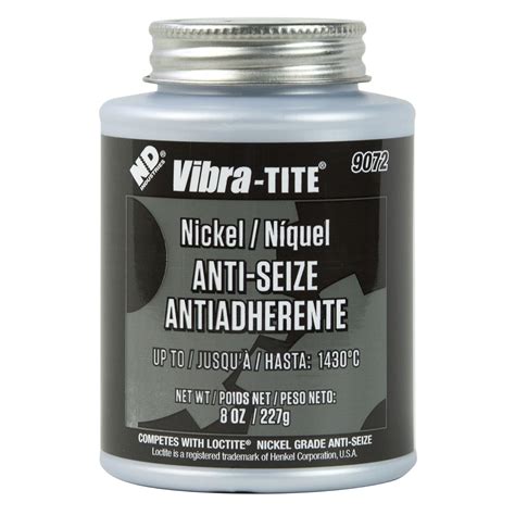 Vibra-TITE 9072 Nickel Anti-Seize Lubricant Compound, 8 oz Jar with ...