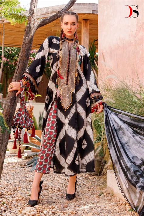 Deepsy Maria B M Prints Spring Summer 23 Nx Cotton Dupatta Pakistani Suits