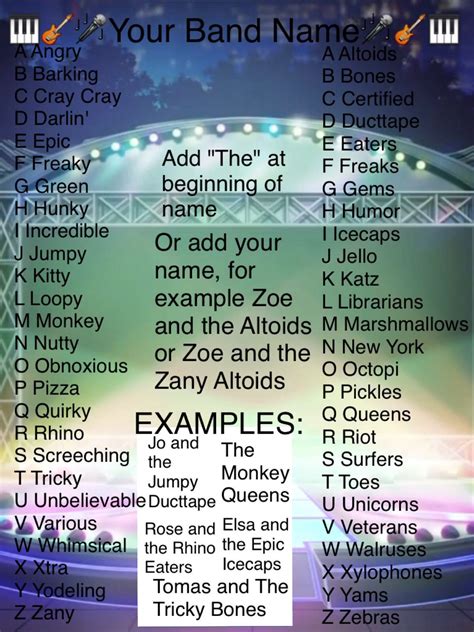 Band name | Funny name generator, Funny names, Band names ideas